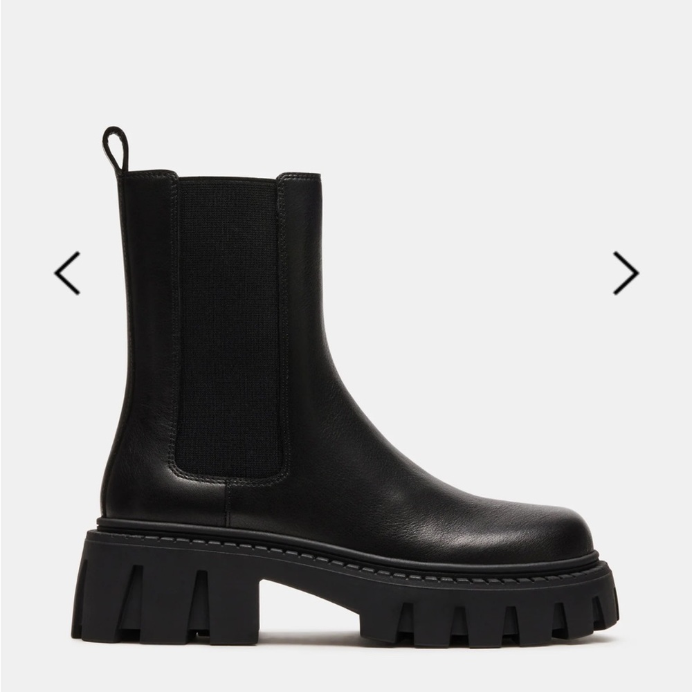 Steve Madden Charges Black Leather Boot